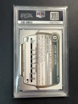 JACOB WILSON RC * 2023 Bowman Draft #BDC121 *Chrome Refractor * PSA 10 Gem Mint - Image 2