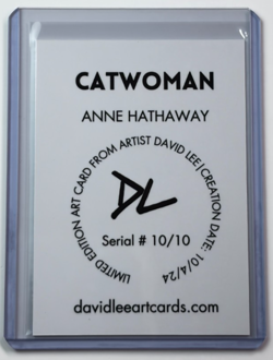 Catwoman Limited Edition Artist Signed "Anne Hathaway" Trading Card 10/10 - Image 2