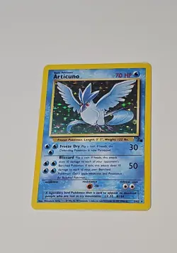 Articuno 2/62 Fossil Holo TCG Pokemon Trading Card Free Sleeve - Image 1