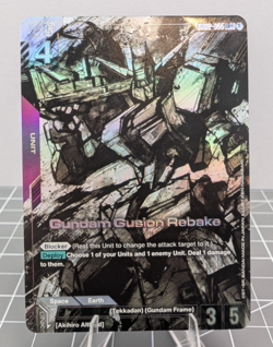 Gundam Card Game Gundam Gusion Rebake LR+ GD02-055 Dual Impact GD02 - Image 1