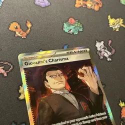 Giovanni’s Charisma 197/165 NM -Full Art Pokemon Card- Scarlet & Violet 151 (3z) - Image 2