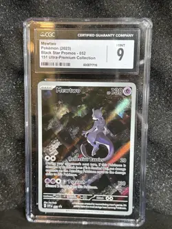Mewtwo Pokemon 151 Ultra Premium Collection Black Star Promo English 052 CGC 9 - Image 1