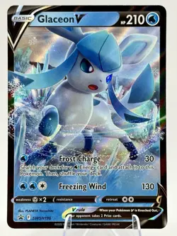 Glaceon V SWSH196 SWSH: Sword & Shield Promo Cards Holo - Image 1