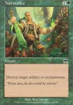MTG Naturalize - Foil, Onslaught, Moderately Played, English - Image 1