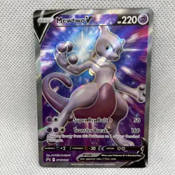 Pokemon GO Mewtwo V SWSH229 Black Star Promo Holo Ultra Rare TCG NM - Image 1