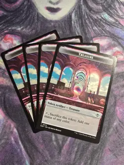 ELEMENTAL (2) // TREASURE (12) Token x4 mtg EX/NM Secrets of Strixhaven - Image 2