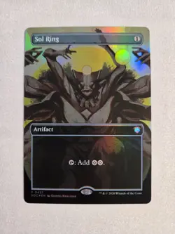 MTG Sol Ring Borderless Foil #427 Commander: Secrets of Strixhaven Codex NM - Image 1