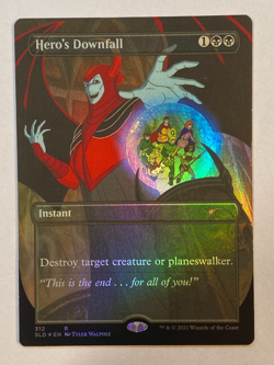 MTG - Secret Lair - Saturday Morning D&D - Hero's Downfall (#312) - FOIL - Image 1