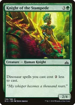 Knight of the Stampede Rivals of Ixalan LP MTG - Image 1