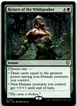 Return of the Wildspeaker 115 Commander: Lorwyn Eclipsed Magic: The Gathering NM - Image 1