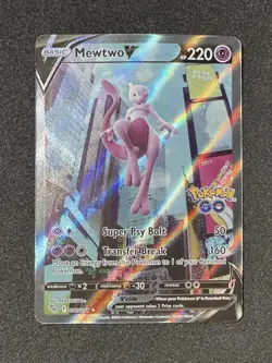 ◓Mewtwo V 072/078 Pokemon Go 2022 - Pokemon TCG Holo Ultra Rare*NM◓ - Image 2