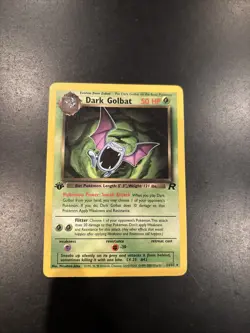 Dark Golbat 24/82 1st Edition Nonholo Team Rocket NM Vintage Pokemon Card - Image 1