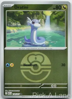 Dratini (Love Ball) 150/217 Common Ascended Heroes Pokemon Reverse Holo NM - Image 1