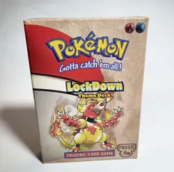 Pokemon Lockdown Theme Deck Wizards Of The Coast 1999 Box Coin Accessories Only - Image 1