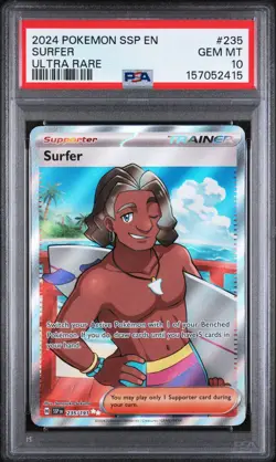 Pokemon Surging Sparks Surfer 235 PSA 10 - Image 1