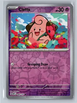 Cleffa 080/197 Common Obsidian Flames Pokemon Reverse Holo Near Mint - Image 1