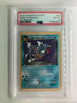 Pokemon TCG Dark Gyarados First Edition 25/82 PSA 4 - Image 1
