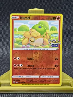 Reverse Holo Numel (Peelable Ditto) 013/078 Common Pokemon GO NM - Image 1