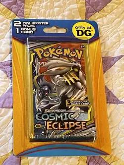 Pokemon Sun & Moon Cosmic Eclipse Lot Of 2 Hanger Packs 2021 (2 mini packs per) - Image 4