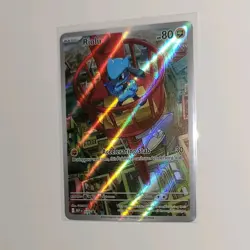 Pokemon Riolu #010 Mega Evolution ETB Promo Illustration Rare Full Art Holo NM - Image 3