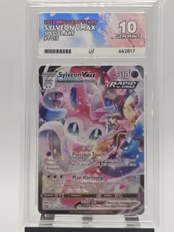 Pokemon TCG Sylveon VMax TG15-TG30 Brilliant Stars Alt Art Gem Mint Ace 10 - Image 1