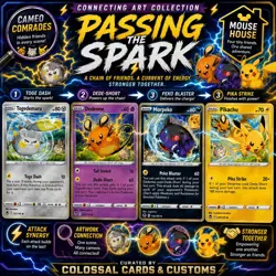 Connecting Art Pokemon Set ✨ Pikachu Dedenne Morpeko Togedemaru Silver Tempest - Image 1