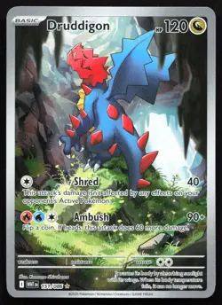 Druddigon 151/086 NM White Flare Holo Illustration Rare Pokemon - Image 1
