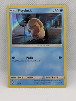 PSYDUCK 7/18 C DETECTIVE PIKACHU POKEMON HOLO LP PSYDUCK - Image 1