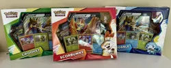 Pokemon TCG: Galar Pin Collection 3 Box Set (Scorbunny Sobble Grookey) Sealed - Image 1