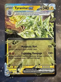 Pokemon TCG Tyranitar ex 066/197 SV03: Obsidian Flames Holo - Image 1