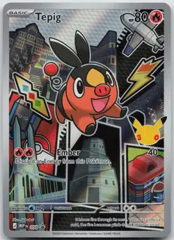 Tepig 050 P ME: Mega Evolution Promo Pokemon Holo NM C15-02 - Image 1