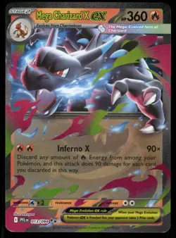 Mega Charizard X ex 013/094 Double Rare Phantasmal Flames Pokemon Holo Near Mint - Image 1