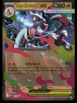 Mega Charizard X ex 029 Holo Promo ME: Mega Evolution Promo Pokemon Near Mint - Image 1