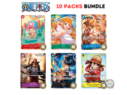 10 Packs Bundle One Piece Card Game McDonald's 2025 Promo Complete Set Sealed - Image 1