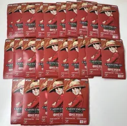 One Piece TCG OP-13 Carrying On His Will Sleeved Booster Pack Lot of 39 English - Image 1