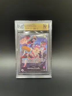BGS 10 PRISTINE One Piece Monkey D.Luffy PSA Magazine Promo OP05-060 - Image 1