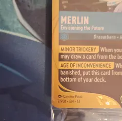 Disney Lorcana TCG Merlin - Envisioning the Future Prerelease Promo EN 7/PDI 13 - Image 4