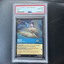 Disney Lorcana Legendary Foil Belle Strange but Special Non Foil 142 PSA 10 - Image 1