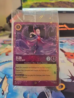 Disney Lorcana Elsa "The Fifth Spirit" Glimmer Foil Promo - Sealed - Image 1