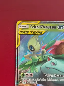 Pokemon TCG Celebi & Venusaur GX TAG TEAM 1/181 SM-Team Up Ultra Rare Holo (NM) - Image 3