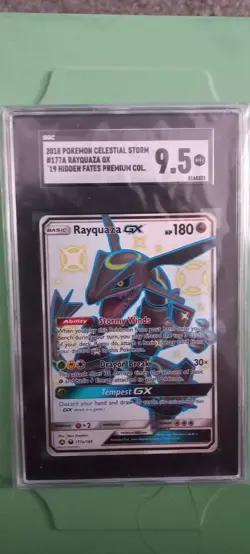 Rayquaza GX 177A/168 From Celestial Storm Holo Promo In NM SGC 9.5 - Image 3