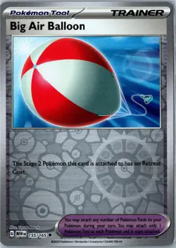 Big Air Balloon 151 155/165 Uncommon Reverse Holo Near Mint - Pokemon Card - Image 1