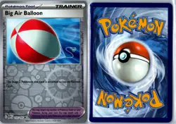 Big Air Balloon 151 155/165 Uncommon Reverse Holo Near Mint - Pokemon Card - Image 3