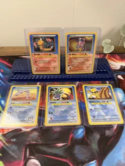Pokemon TCG Funskool Vintage 2004 5 Card Lot Mr Mime Onix Abra Oddish EN - Image 1