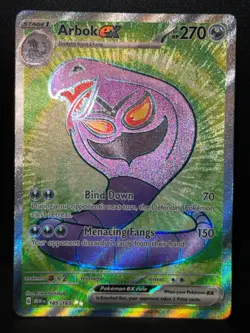Arbok ex 185/165 SV 151 Ultra Rare Holo Pokemon Card LP - Image 2