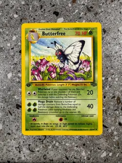 Pokemon TCG Cards 1st Edition Butterfree 33/64 Jungle Uncommon LP - Image 1