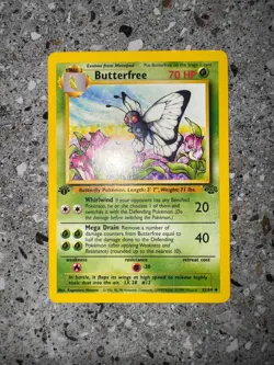 Pokemon TCG Cards 1st Edition Butterfree 33/64 Jungle Uncommon LP - Image 3