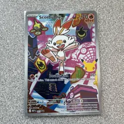 Pokemon Scorbunny 053 Promo Full Art Holo Card English Mega Evolution Promo 2026 - Image 1