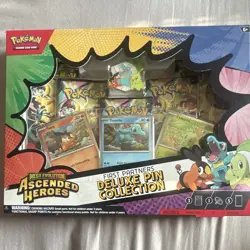 Pokemon TCG Mega Evolution Ascended Heroes Deluxe Pin Kit 3 Cards Promo Booster - Image 1