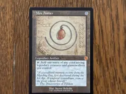 Mox Amber Retro Frame Schematic Brothers' War Magic The Gathering MTG Card NM - Image 1